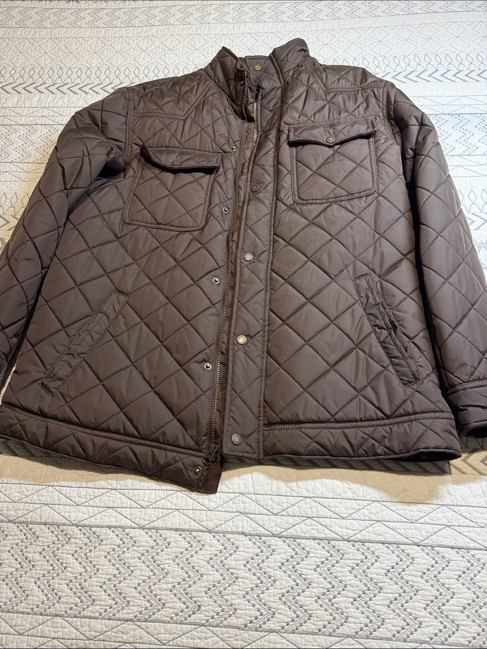 RedHead Men's Quilted Brown Puffer Jacket